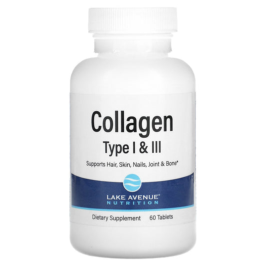 Lake Avenue Nutrition, Hydrolyzed Collagen Type I & III, 3,000 mg, 60 Tablets (1,000 mg per Tablet )