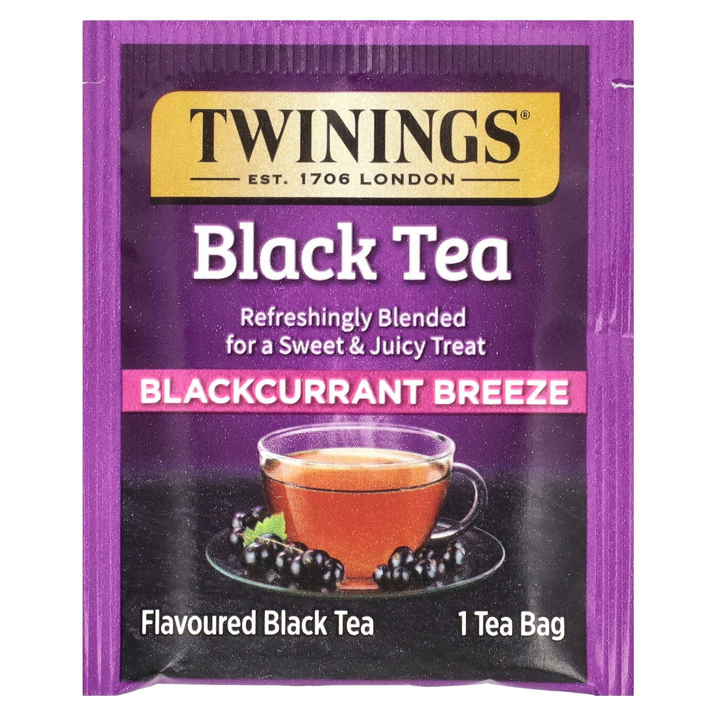 Twinings, Flavored Black Tea, Blackcurrant Breeze, 20 Tea Bags, 1.41 oz (40 g)