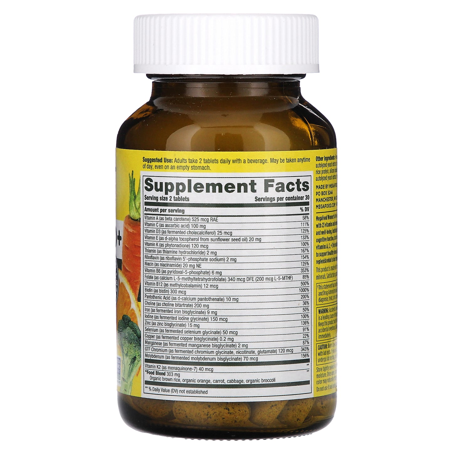 MegaFood, Women's 40+, Advanced Multivitamin, 60 Tablets