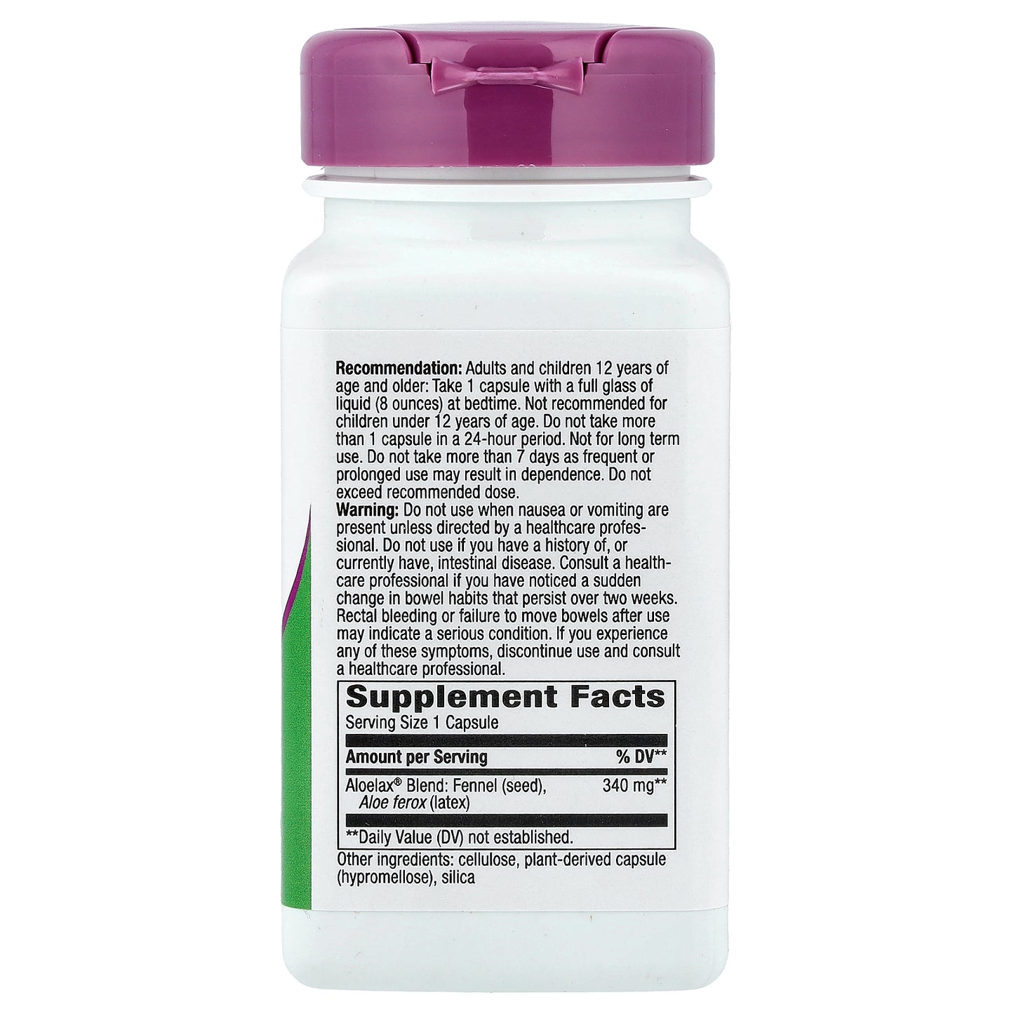 Nature's Way, Aloelax® with Fennel Seed, 100 Vegan Capsules