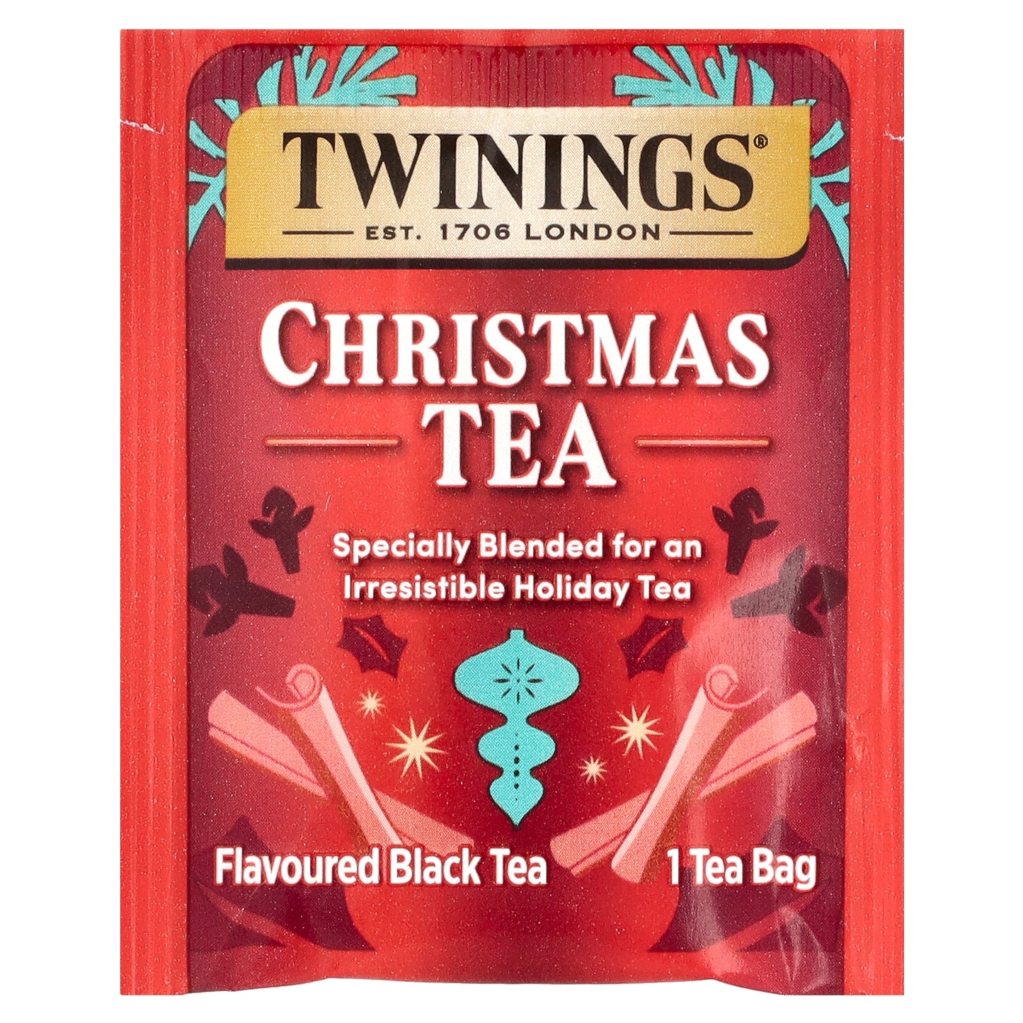 Twinings, Flavored Black Tea, Christmas Tea, 20 Tea Bags, 1.41 oz (40 g)
