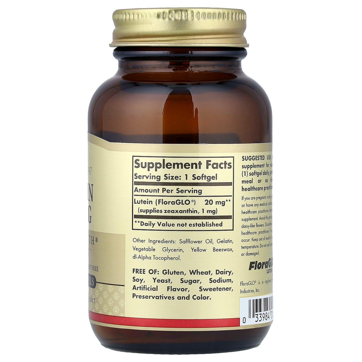 Solgar, Lutein, 20 mg, 60 Softgels