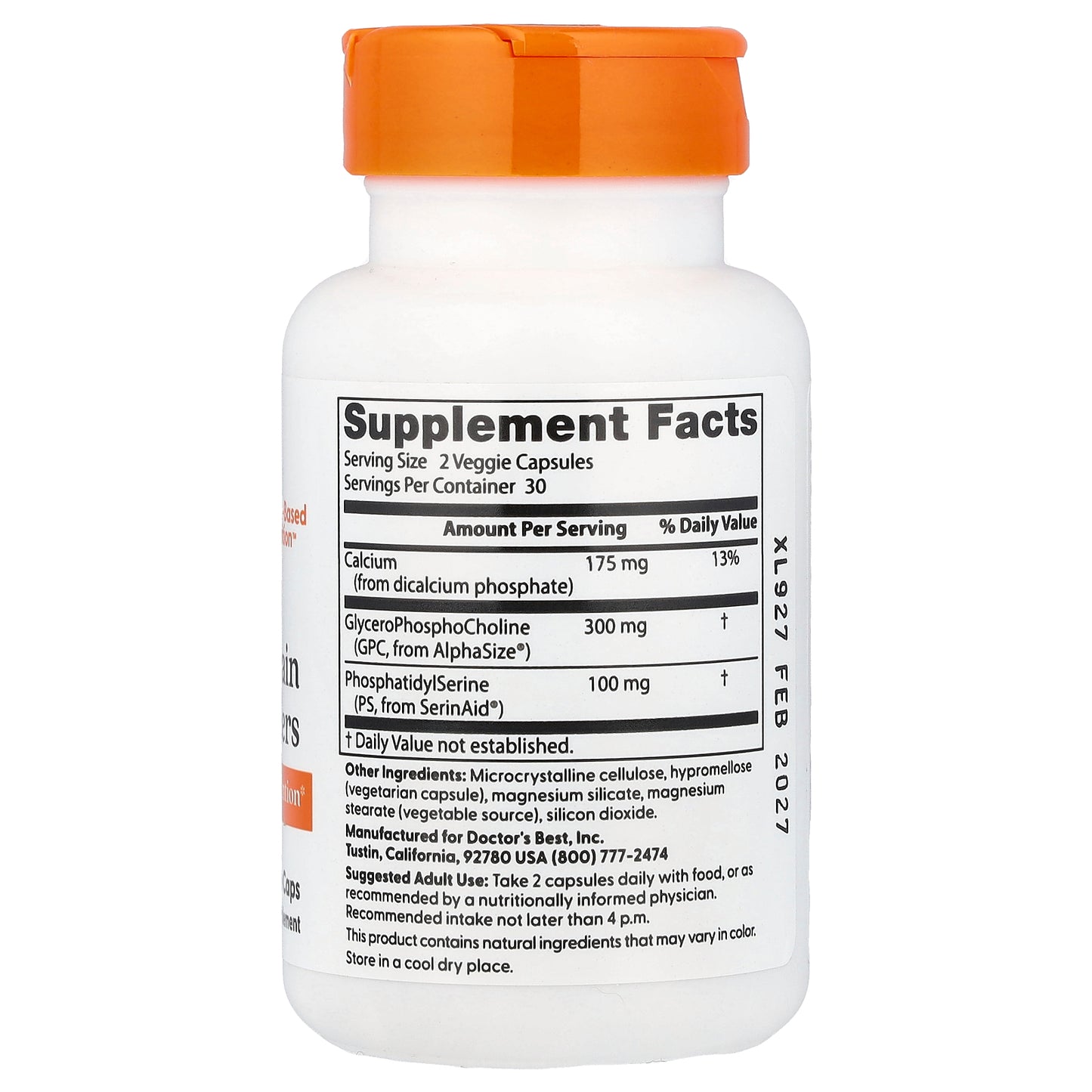 Doctor's Best, Natural Brain Enhancers, 60 Veggie Caps