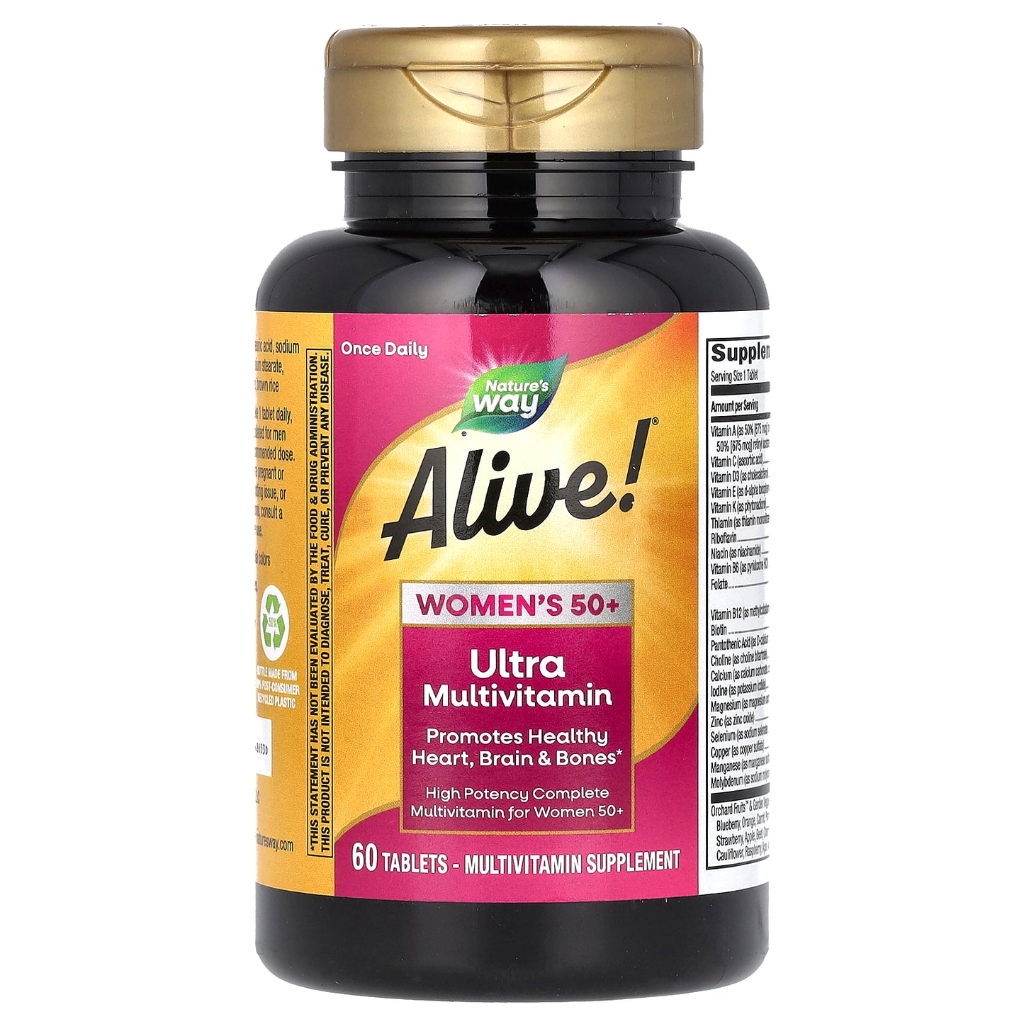 Nature's Way, Alive! Women's 50+ Ultra Multivitamin, 60 Tablets