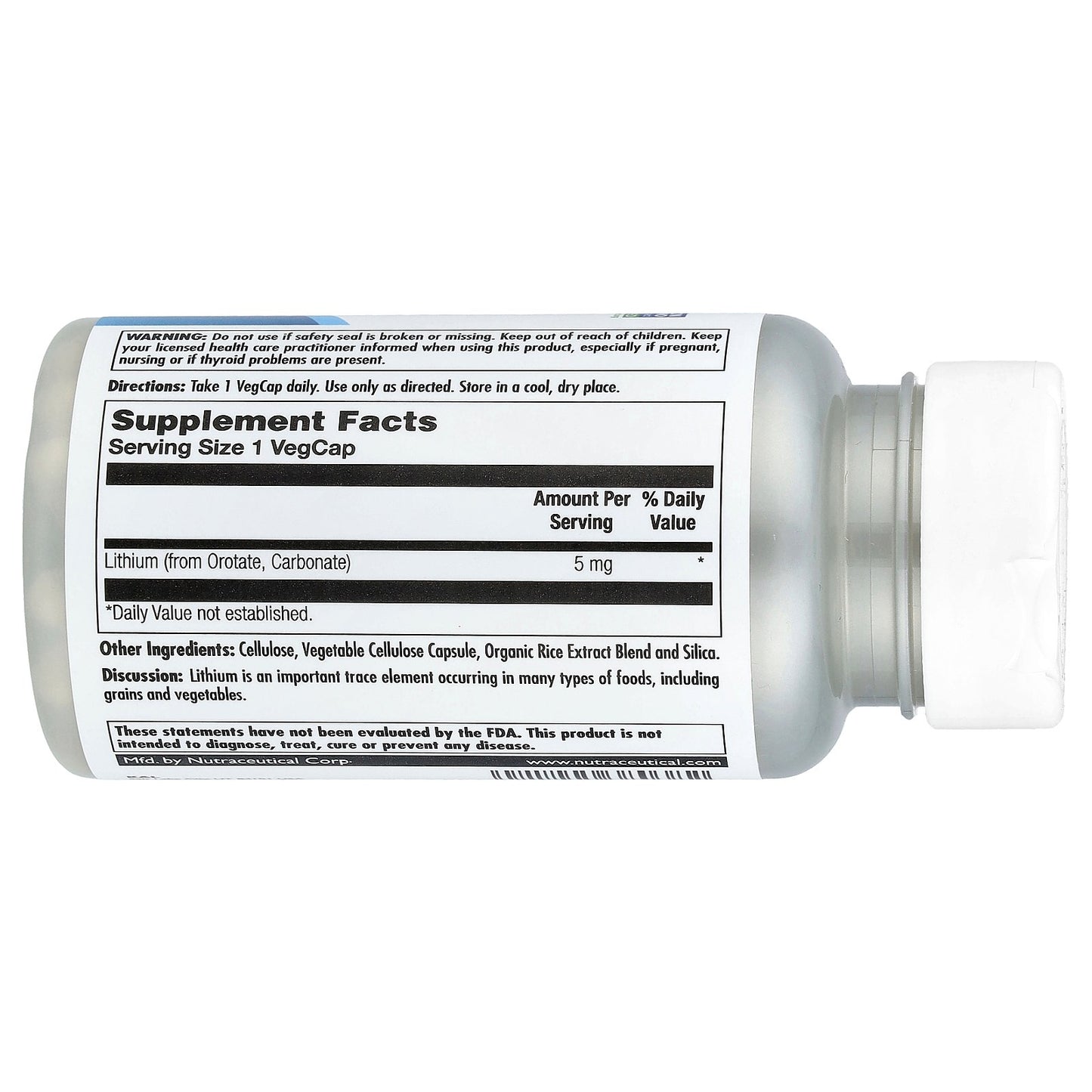 KAL, Lithium Orotate, 5 mg, 60 VegCaps