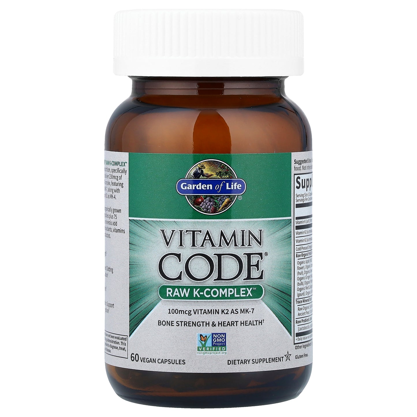 Garden of Life, Vitamin Code®, RAW K-Complex™, 60 Vegan Capsules