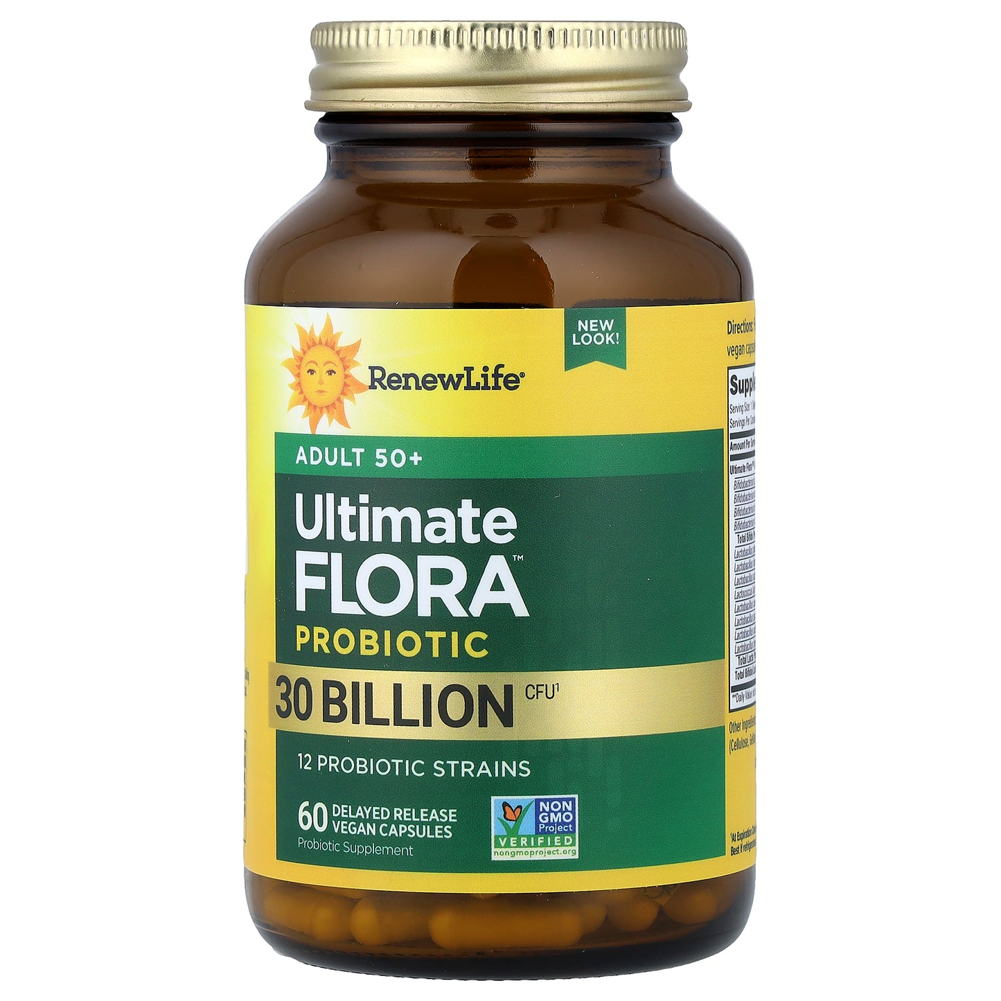 Renew Life, Ultimate Flora™ Probiotic, Adult 50+, 60 Vegan Capsules