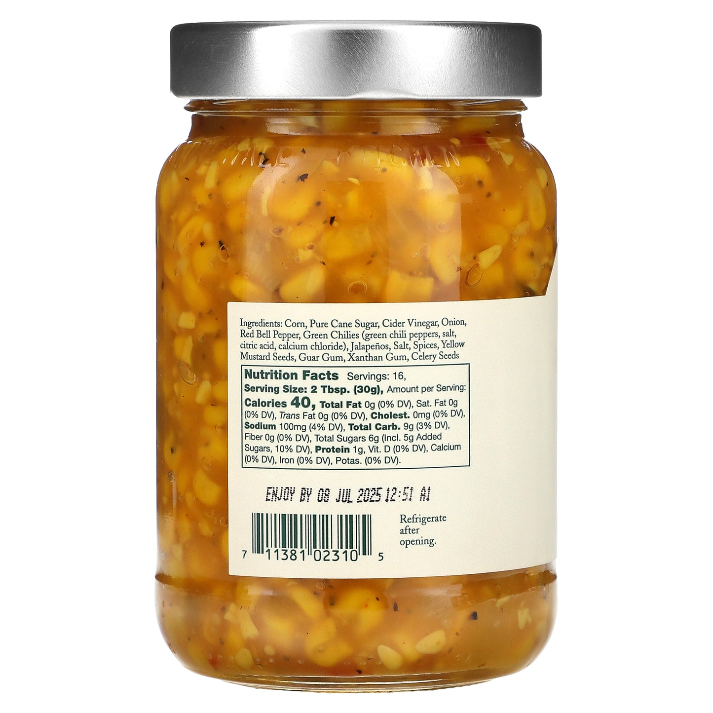 Stonewall Kitchen, Spicy Corn Relish, Medium, 17 oz (482 g)