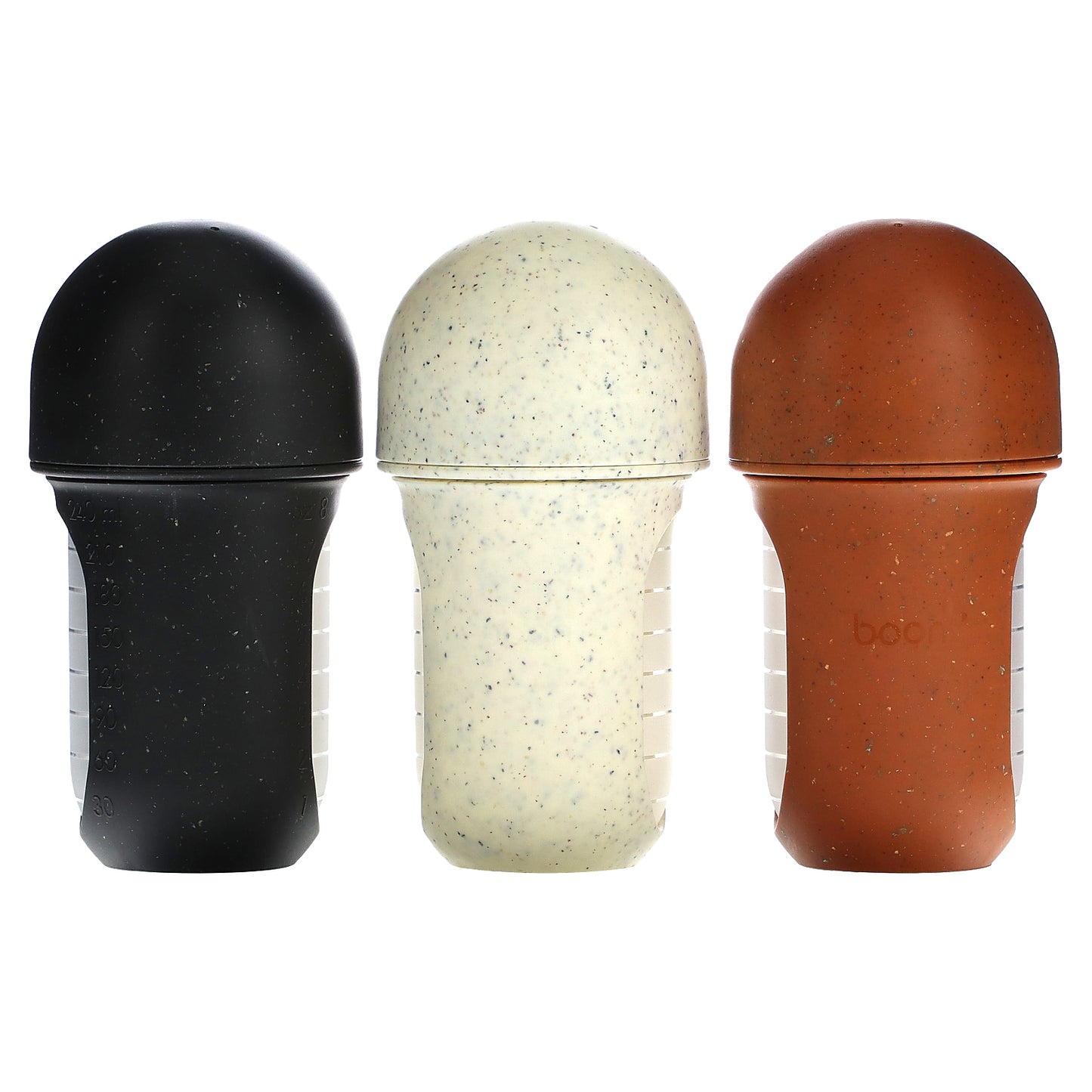 Boon, Nursh, Silicone Pouch Bottle, Medium, 3 Months +, 3 Bottles, 8 oz (236 ml) Each