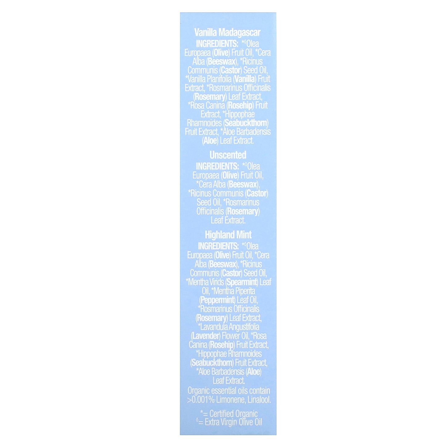 Badger, Holiday Lip Balm Set, Blue Box, 3 Piece Set, 0.15 oz (4.2 g) Each