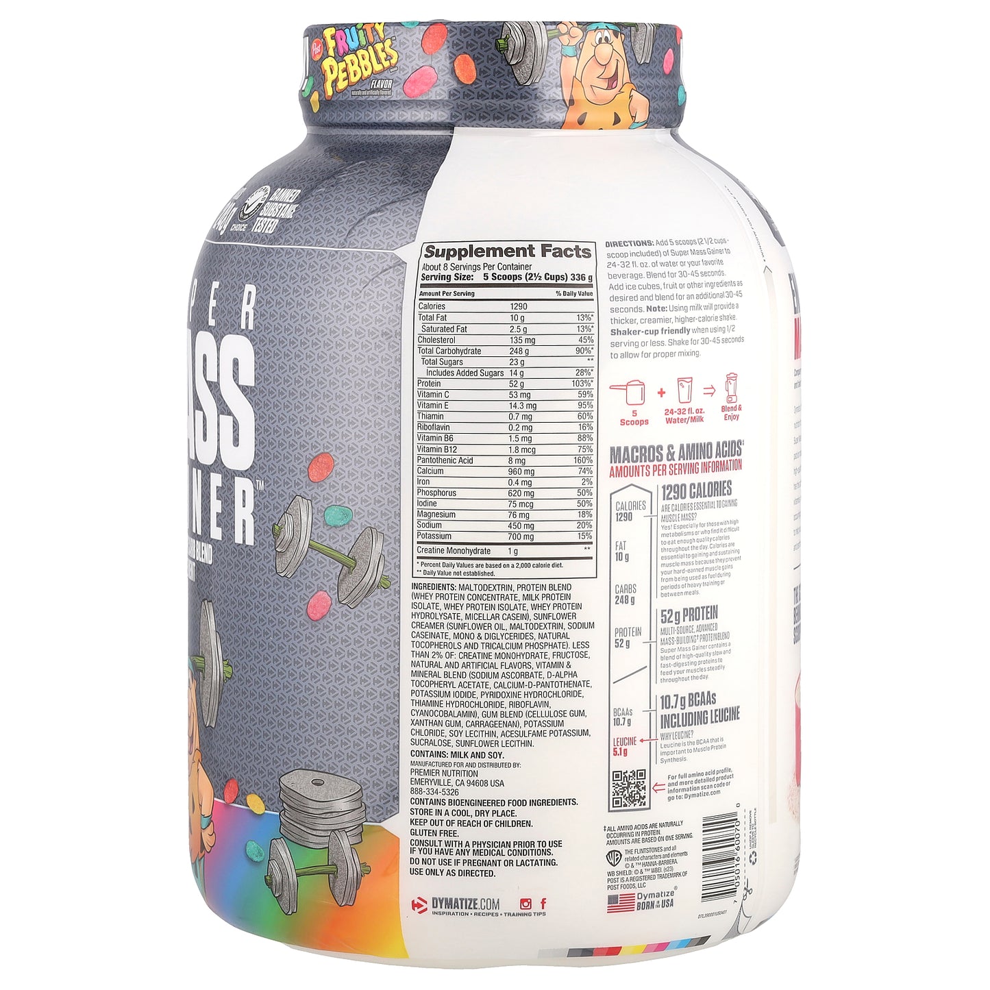 Dymatize, Super Mass Gainer™, Fruity Pebbles, 6 lbs (2.7 kg)