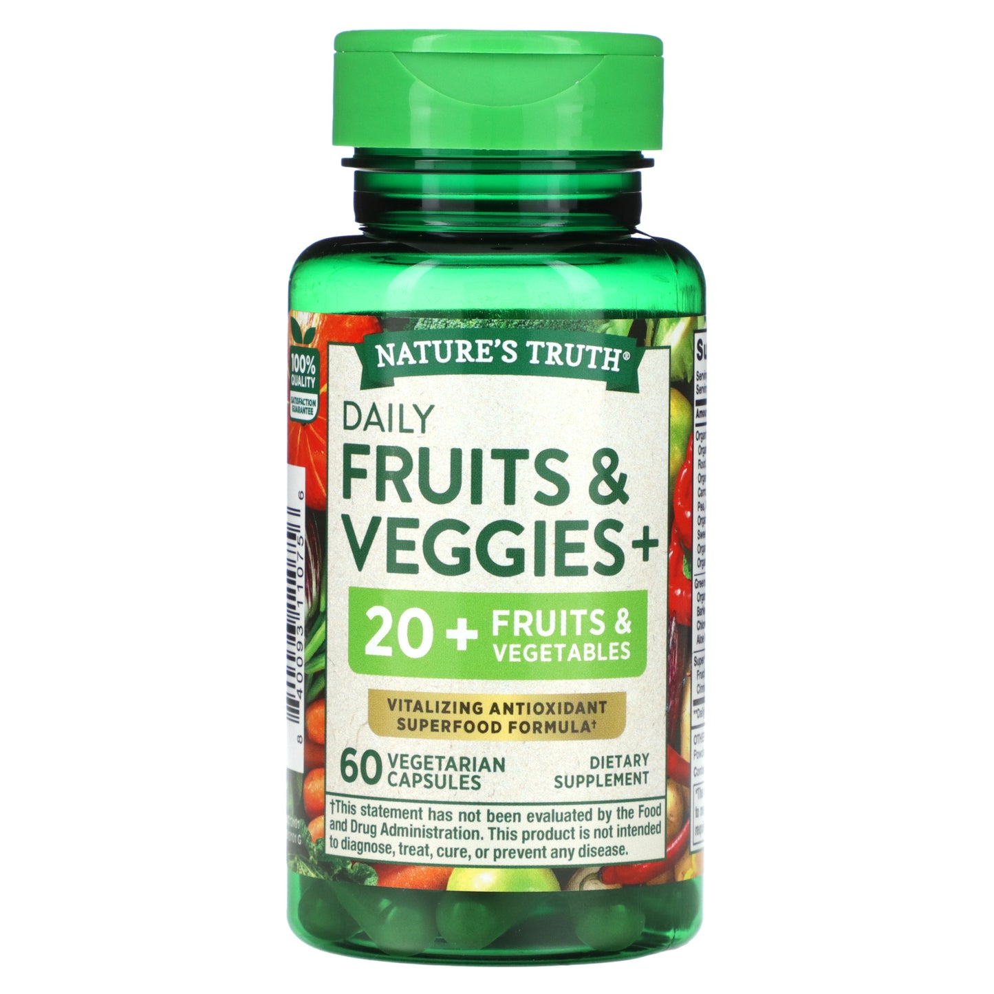 Nature's Truth, Daily Fruit & Veggies +, 60 Capsules
