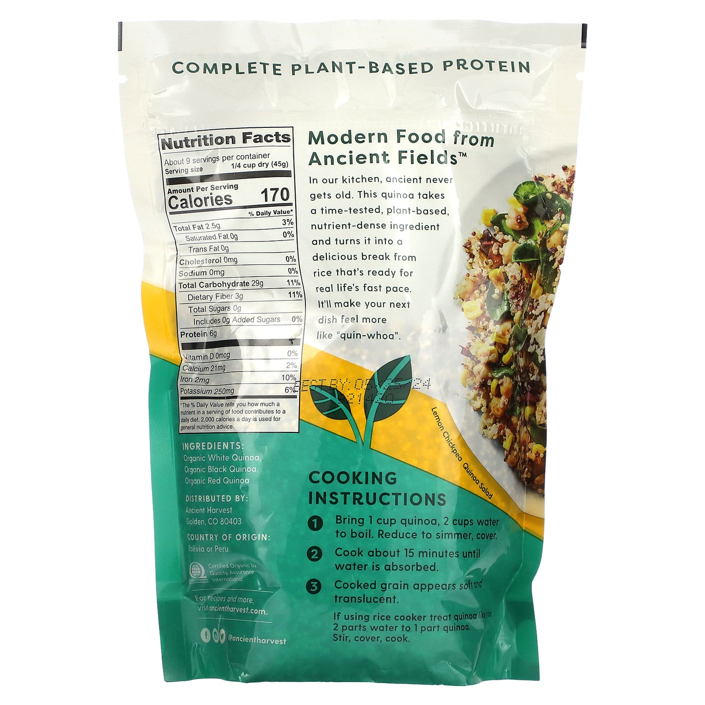 Ancient Harvest, Organic Harmony Quinoa, 14.4 oz (408 g)