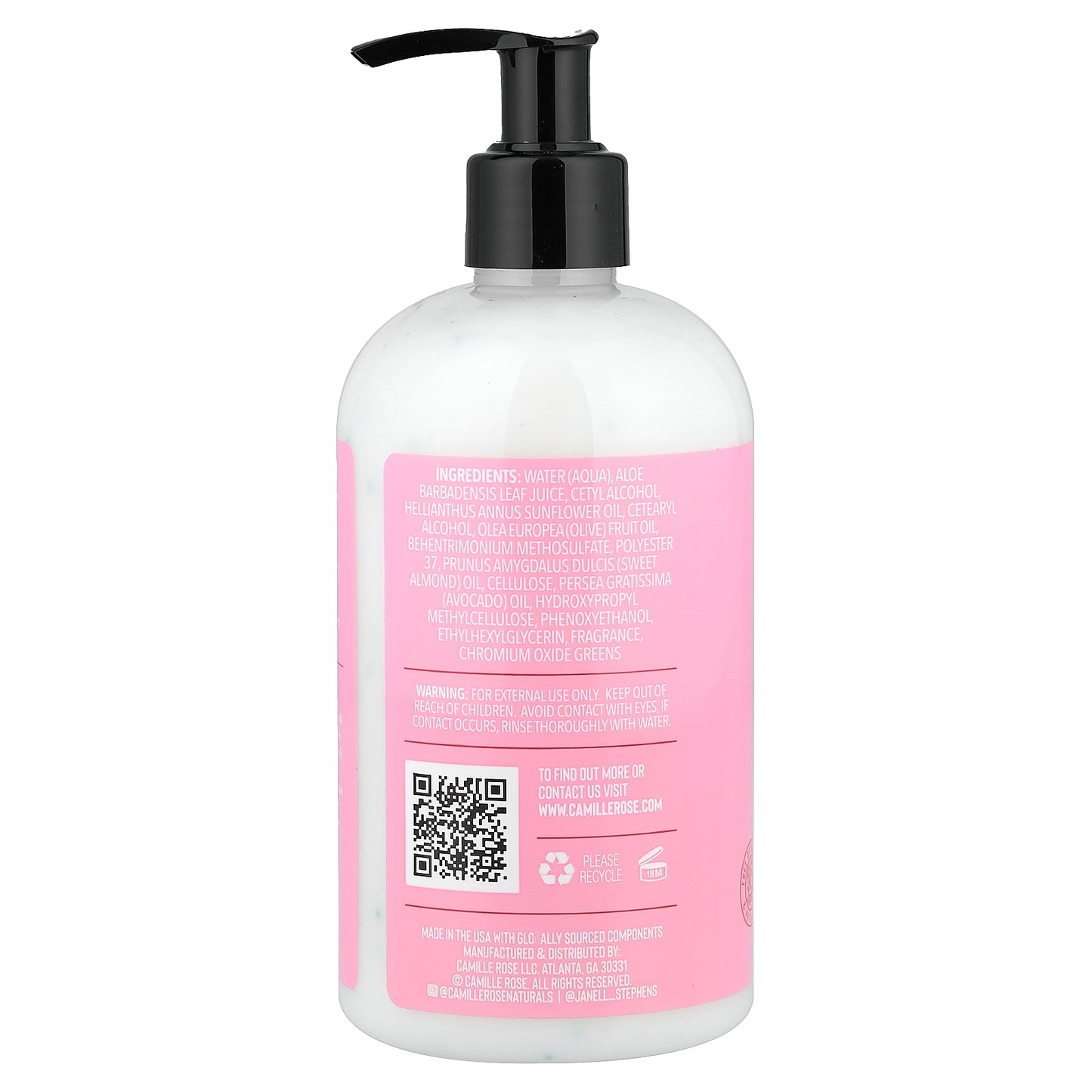 Camille Rose, Curl Love Moisturizing, Conditioner, For All Textures, 12 fl oz (355 ml)