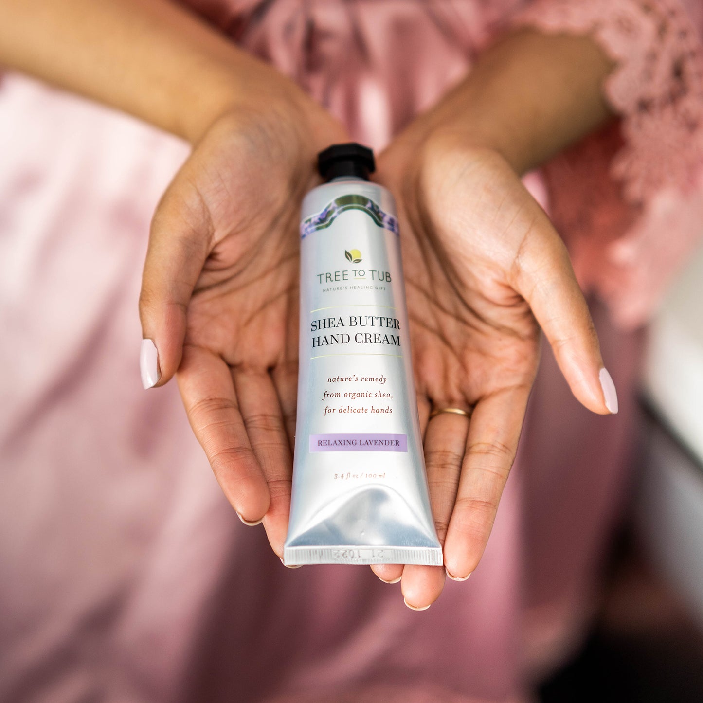 Tree To Tub, Shea Butter Hand Cream, Relaxing Lavender, 3.4 fl oz (100 ml)
