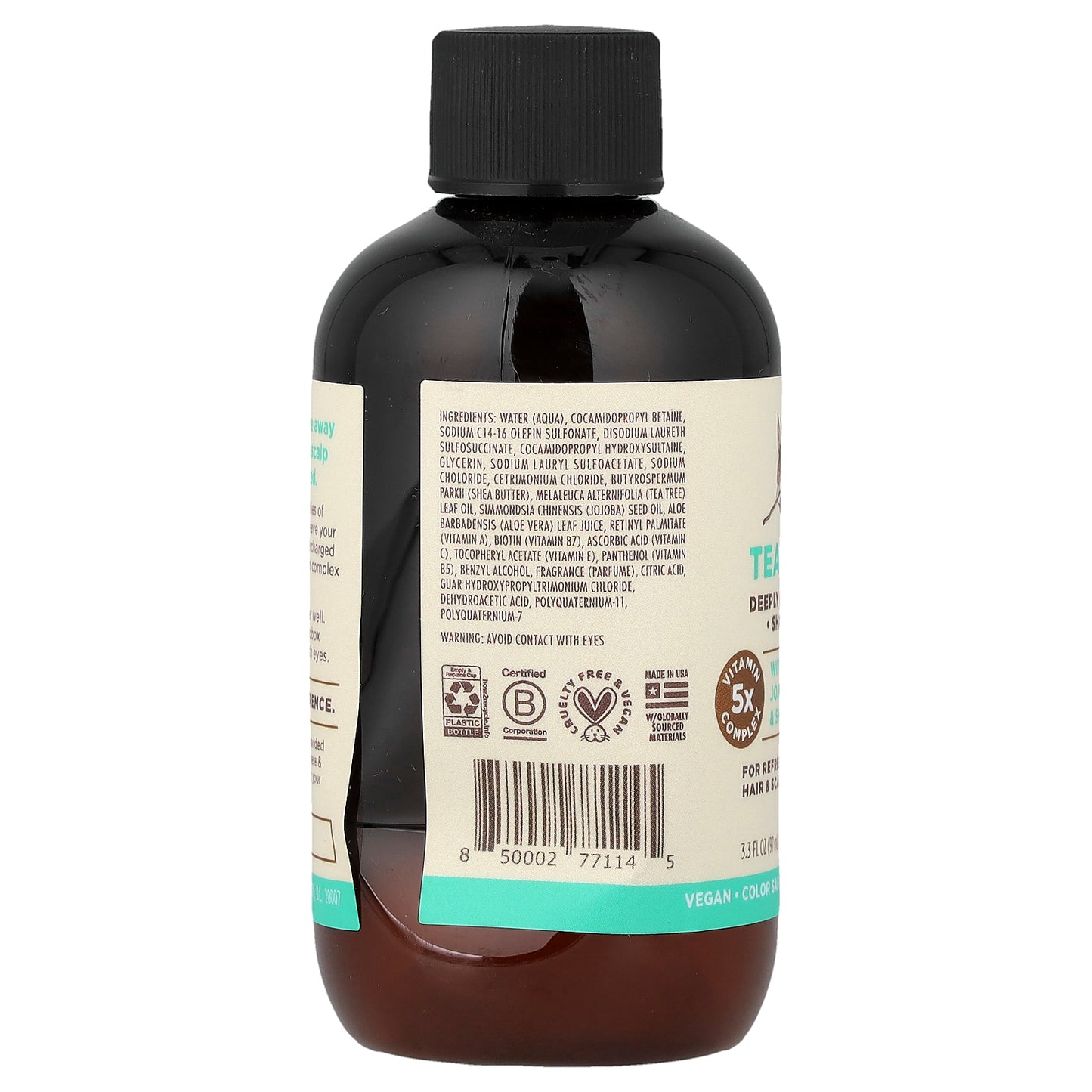 Soapbox, Deeply Cleansing Shampoo, Tea Tree, 3.3 fl oz (97 ml)
