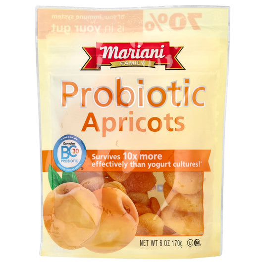 Mariani Dried Fruit, Probiotic Apricots, 6 oz (170 g)
