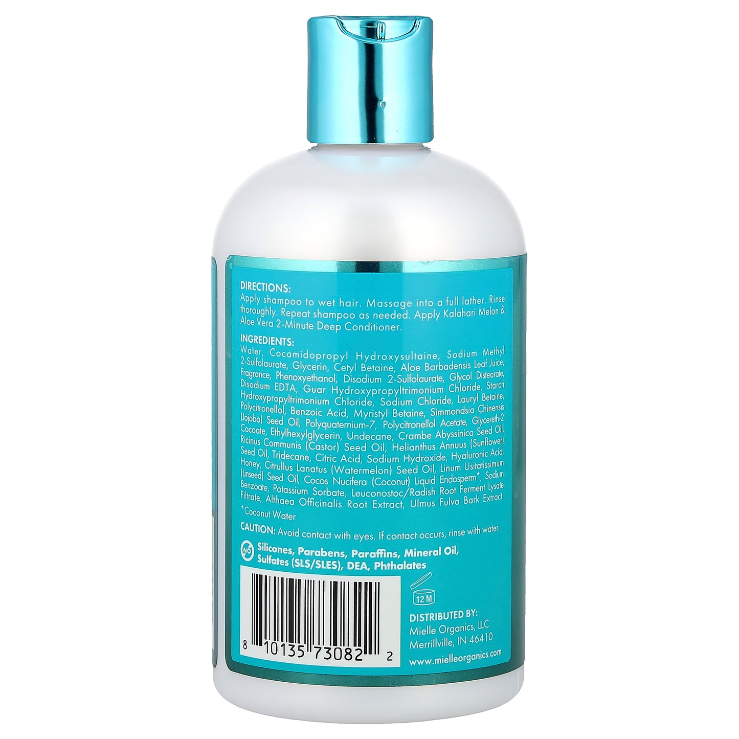 Mielle, Deep Hydration Shampoo, For Dry, Dehydrated Hair, Kalahari Melon & Aloe Vera, 12 fl oz (355 ml)