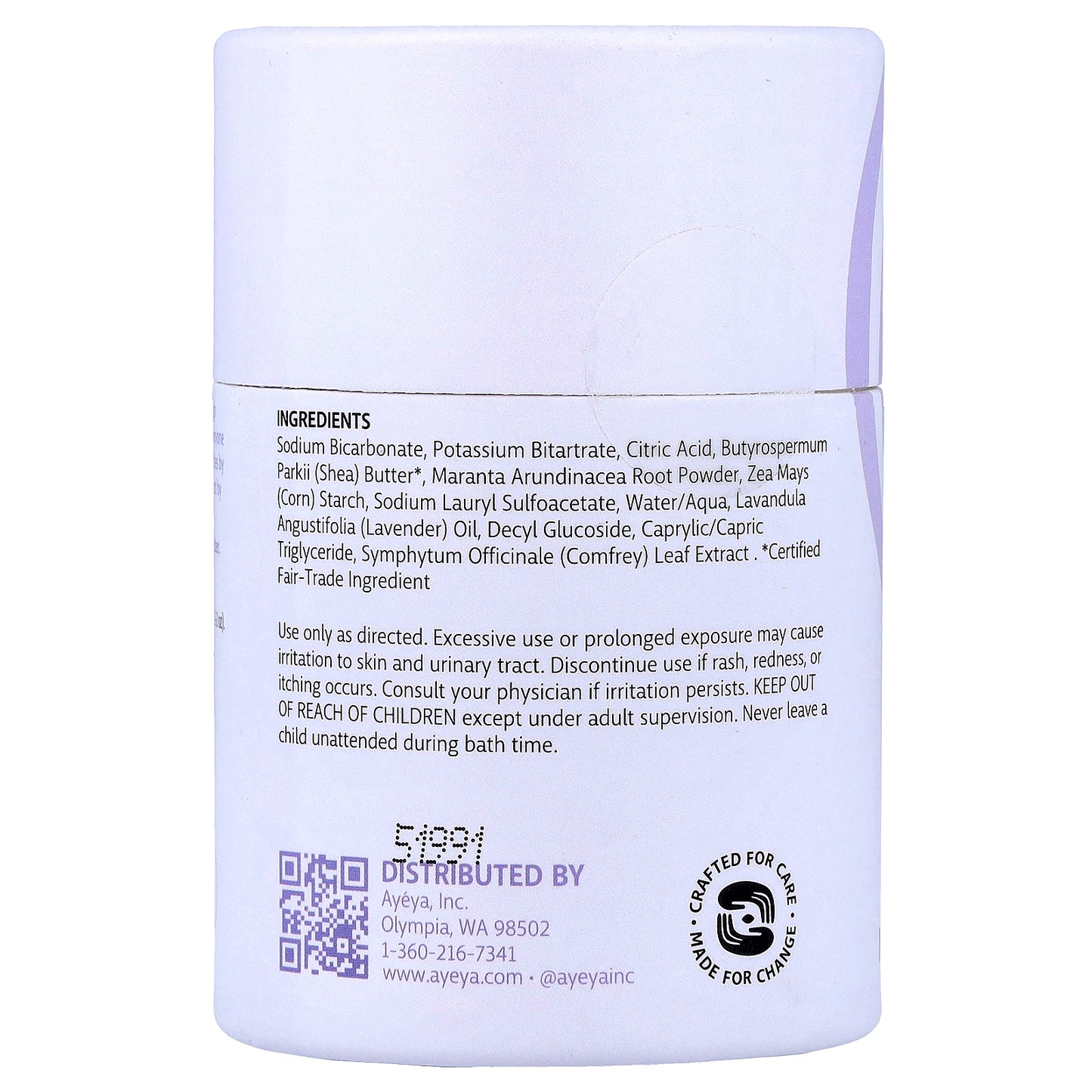 Ayeya, Baby, Bath Soak, Lavender, 4 oz (113 g)