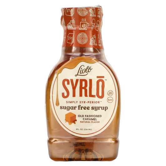 Livlo, Syrlo, Sugar Free Syrup, Old Fashioned Caramel, 8 fl oz (236 ml)