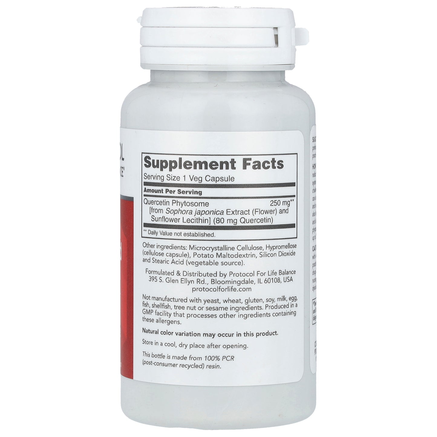 Protocol for Life Balance, Quercetin Phospholipid, 250 mg, 90 Veg Capsules