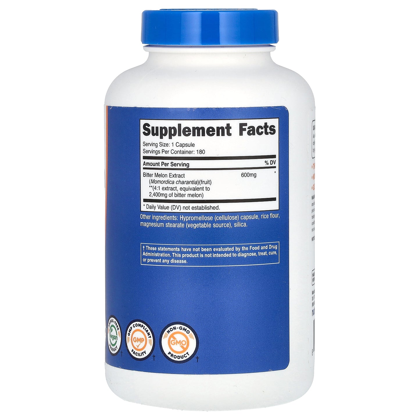 Nutricost, Bitter Melon, 2,400 mg, 180 Capsules