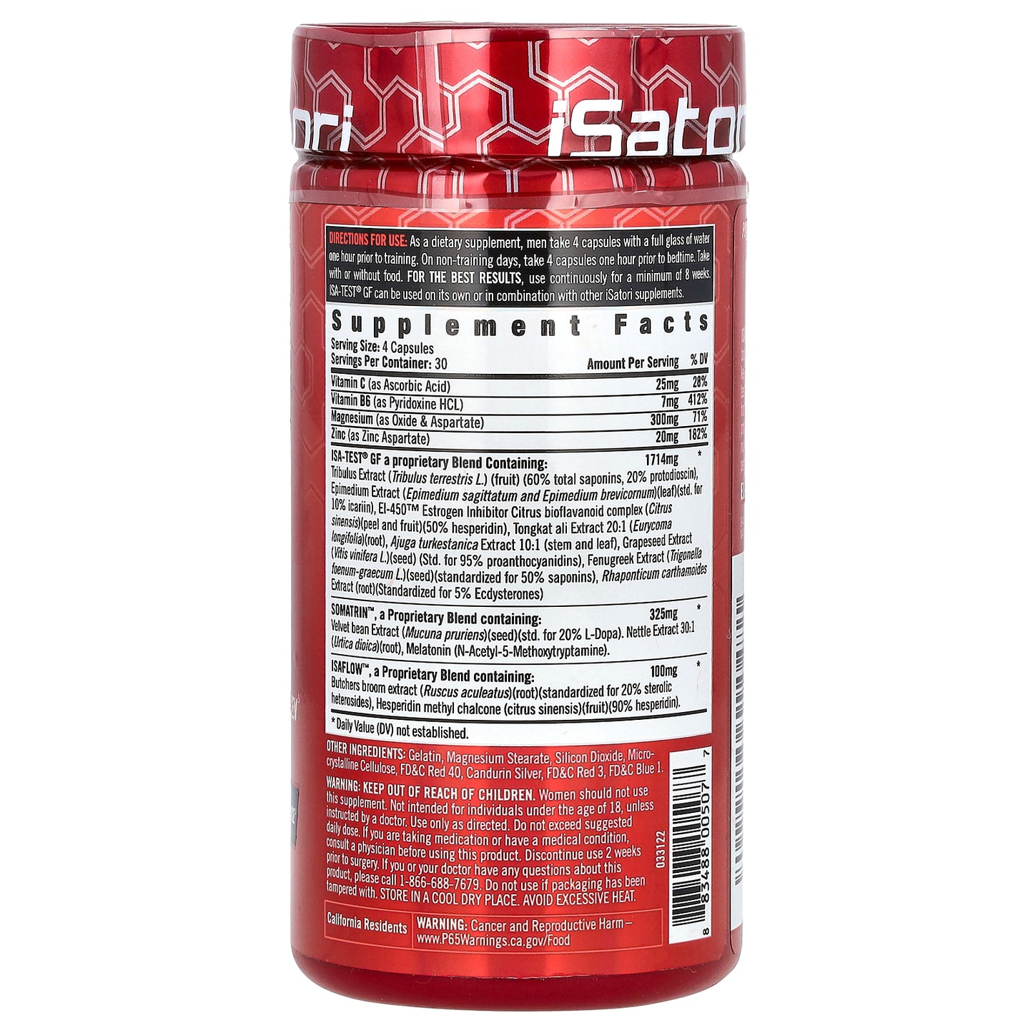 Isatori, ISA-Test GF, 120 Bio-Diffusion Capsules