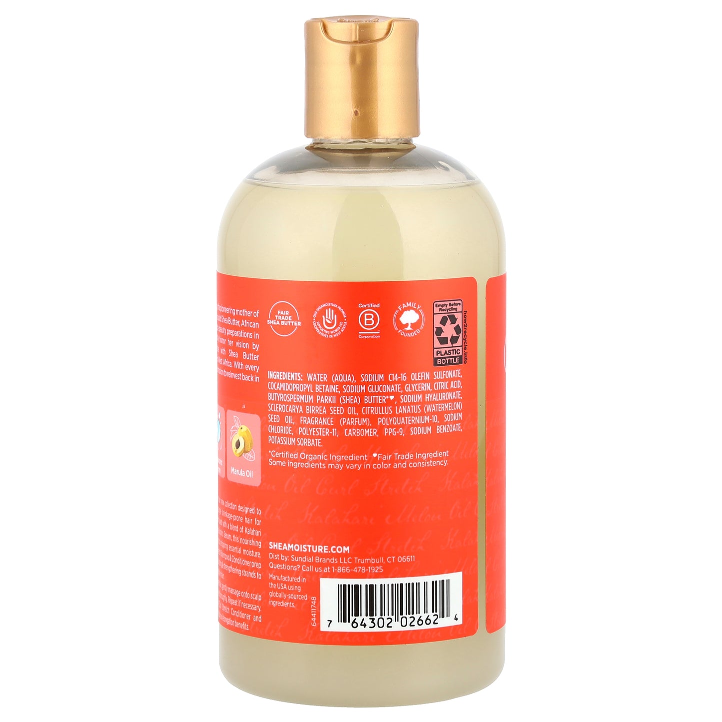 SheaMoisture, Curl Stretch Shampoo, Kalahari Melon Oil, 13 fl oz (384 ml)