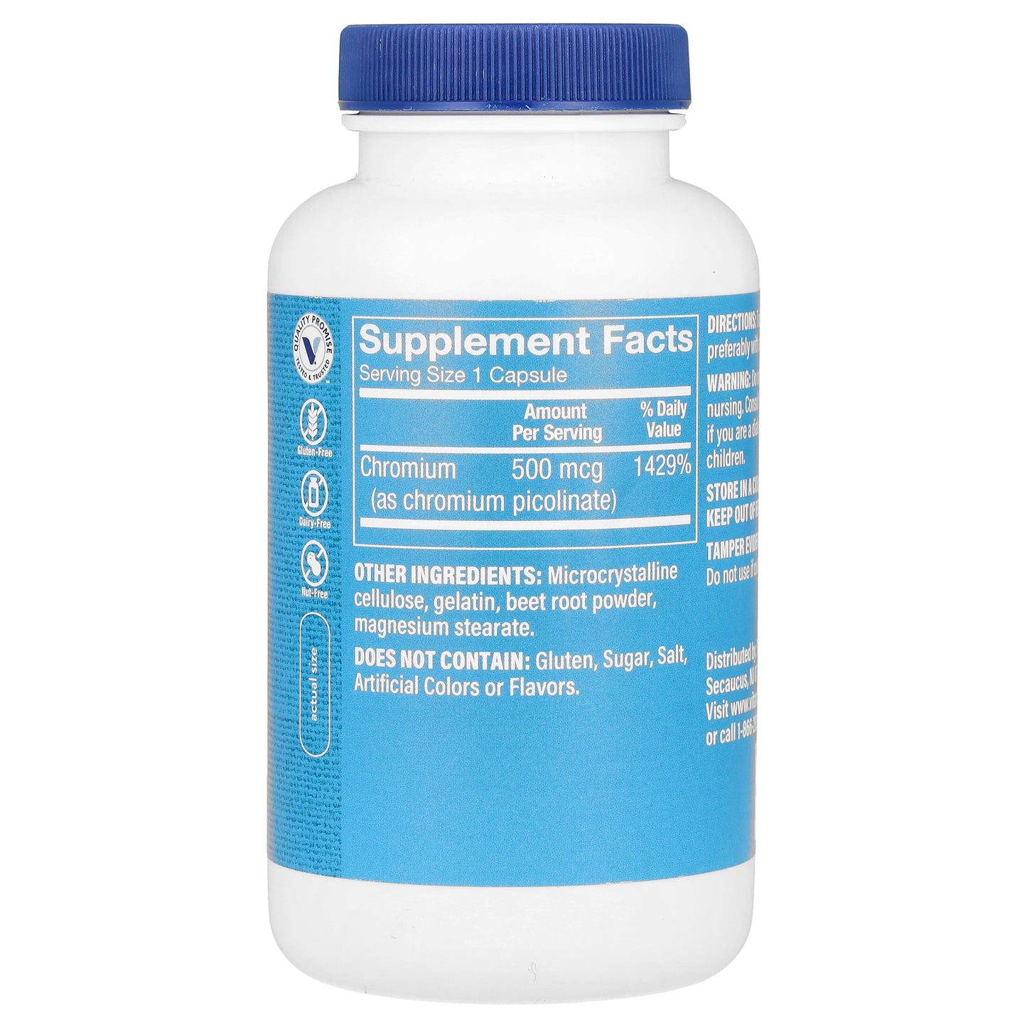 The Vitamin Shoppe, Chromium Picolinate, 500 mcg, 300 Capsules
