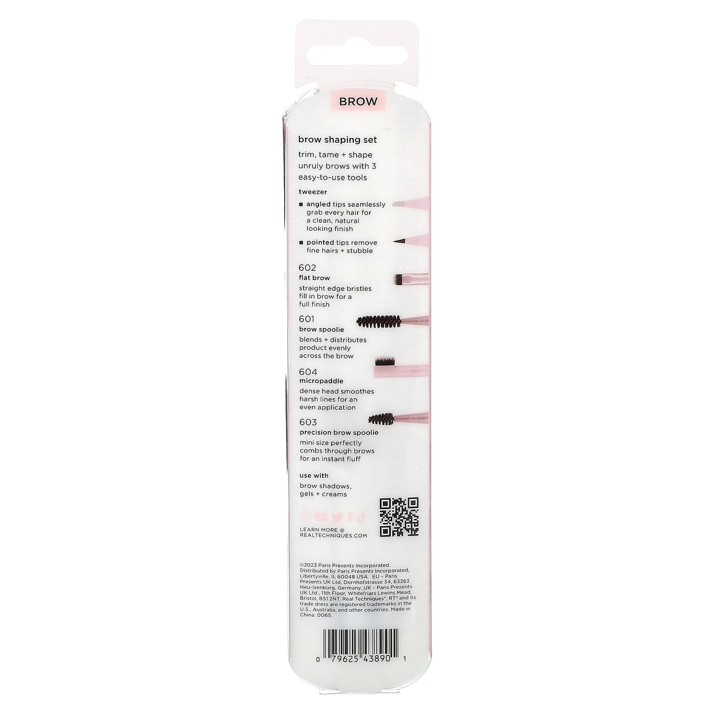 Real Techniques, Brow Shaping Set, 1 Set