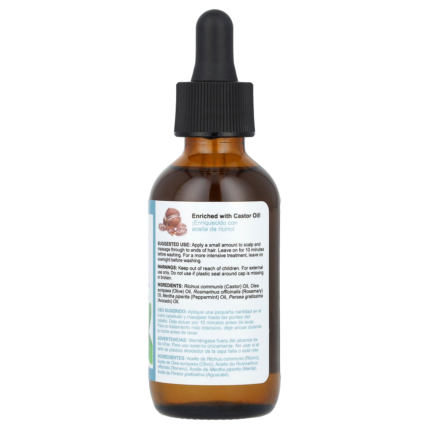 De La Cruz, Hair & Scalp Oil, Rosemary Mint, 2 fl oz (59 ml)