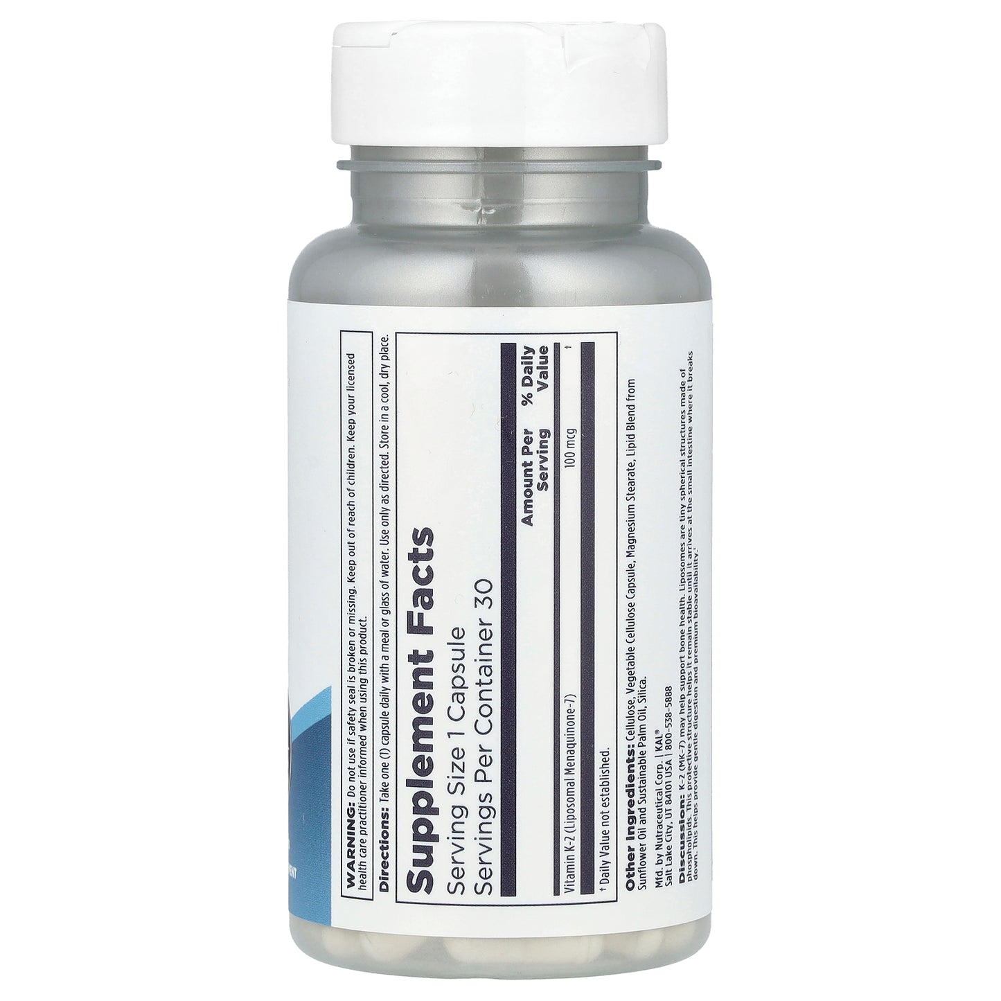 KAL, Liposomal K-2, 100 mcg, 30 VegCaps