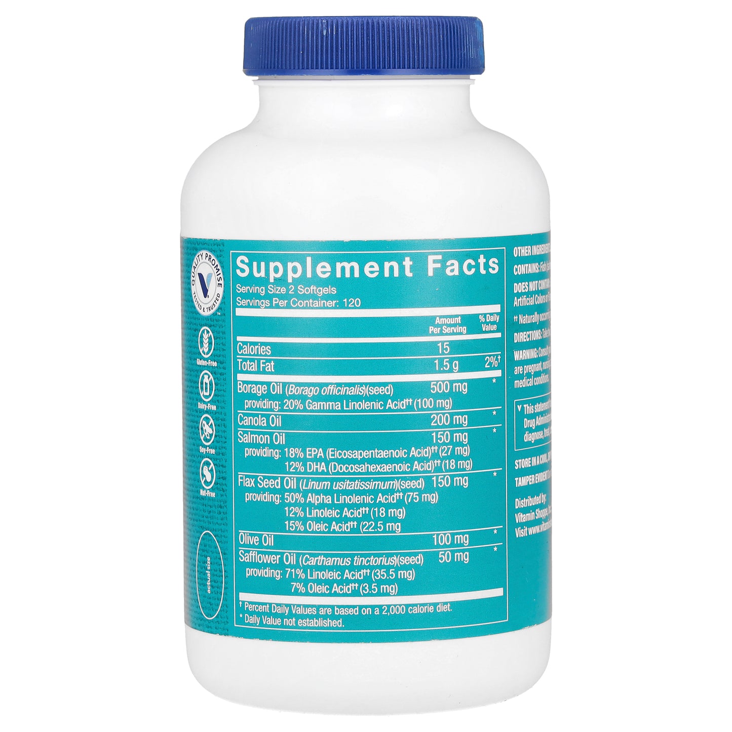 The Vitamin Shoppe, Omega 3-6-9, 240 Softgels