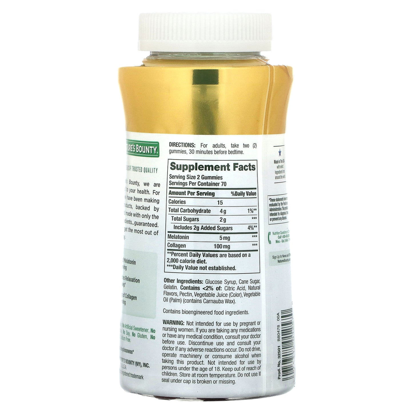 Nature's Bounty, Sleep & Collagen Gummies, Berry, 140 Gummies