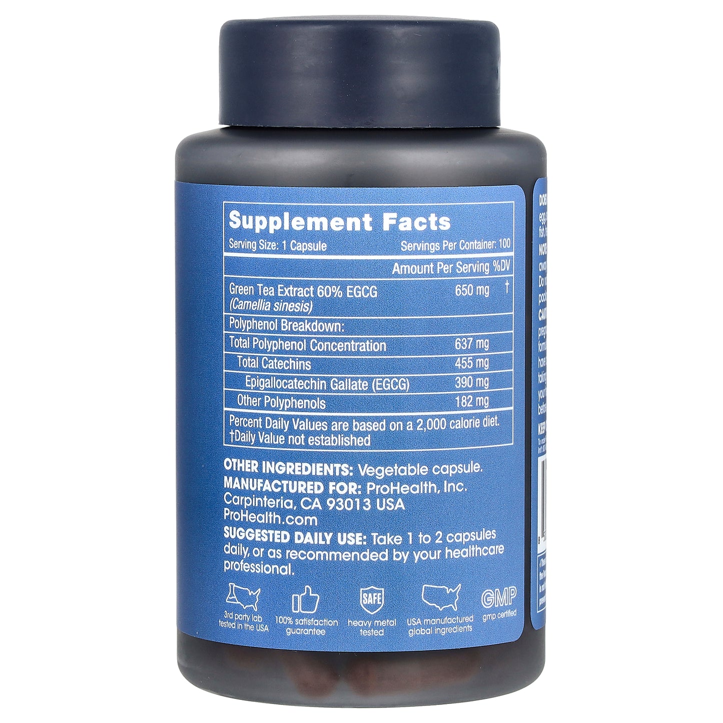 ProHealth Longevity, Green Tea, EGCG Extreme, 100 Capsules