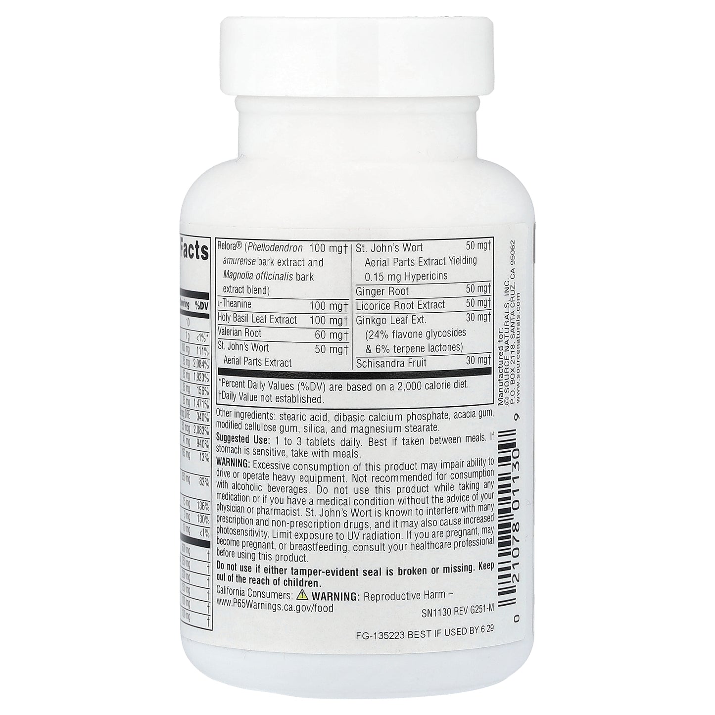 Source Naturals, Calm Thoughts™, 45 Tablets