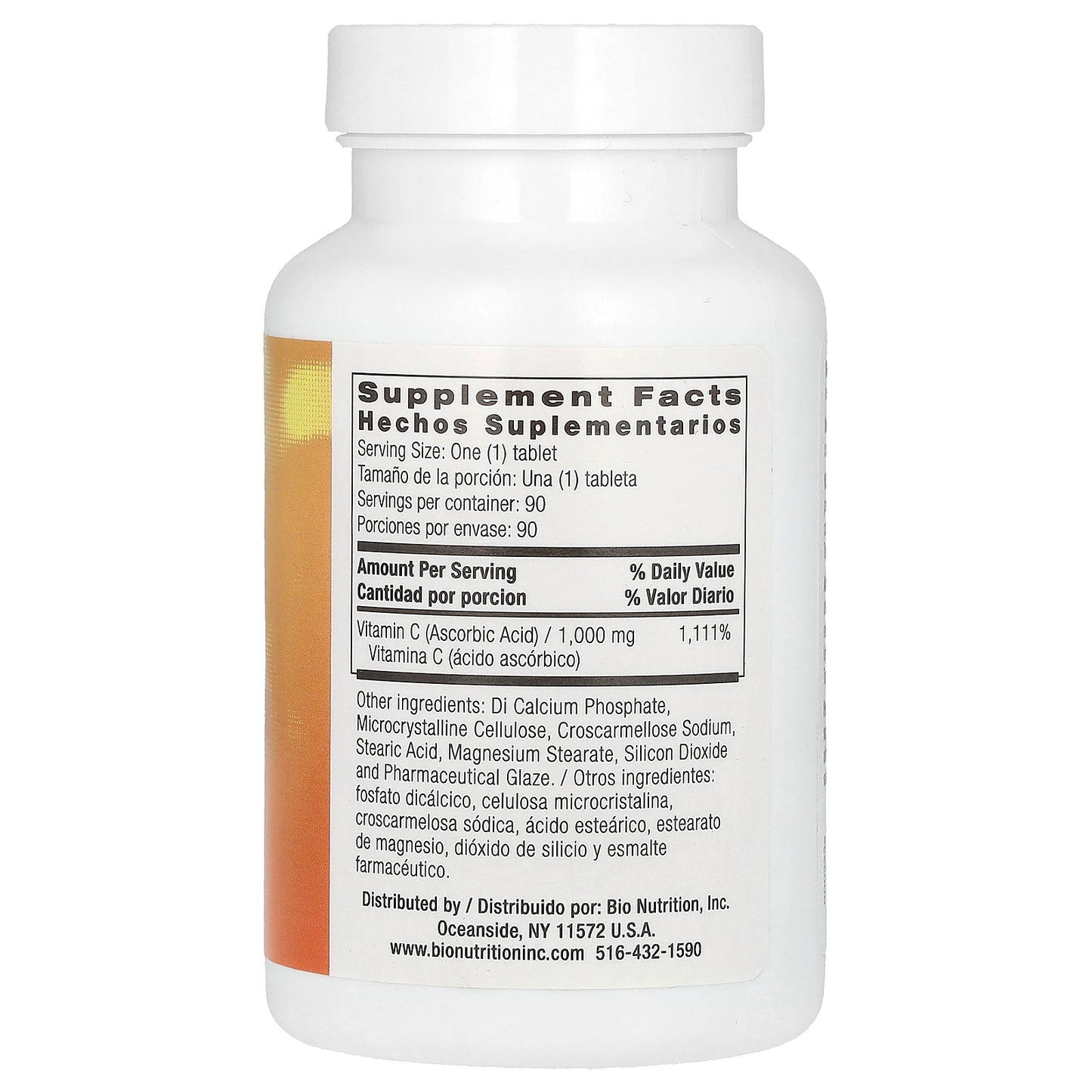 Bio Nutrition, Vitamin C, 90 Tablets (1,000 mg per Tablet)