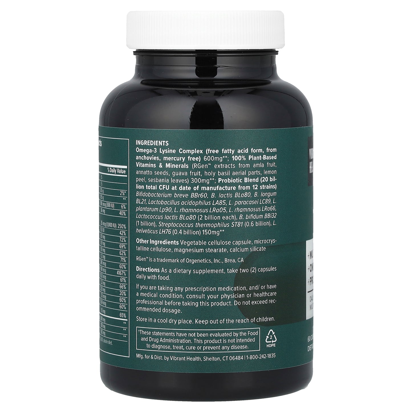 Vibrant Health, Trilogy™, Daily 3-in-1 Multi-Supplement , 60 Capsules