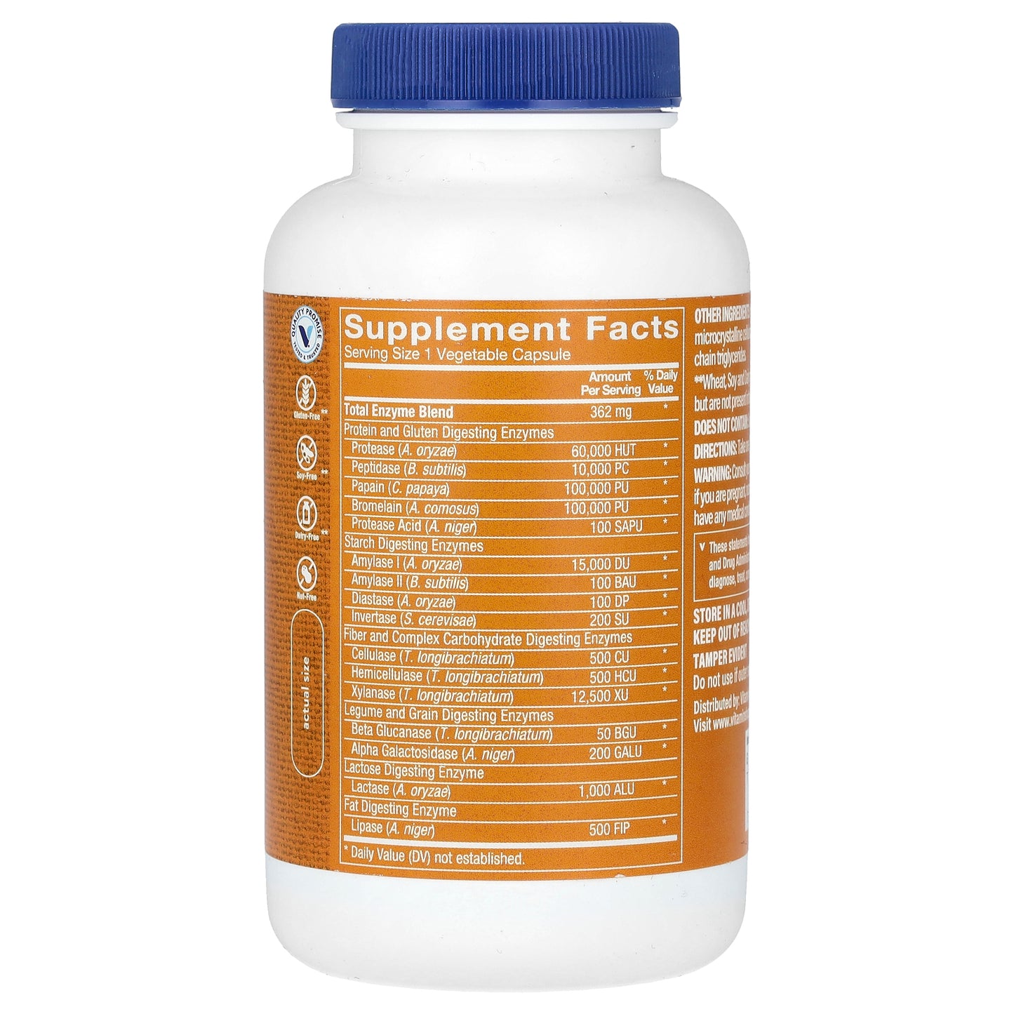 The Vitamin Shoppe, Digest Extra, 180 Vegetable Capsules