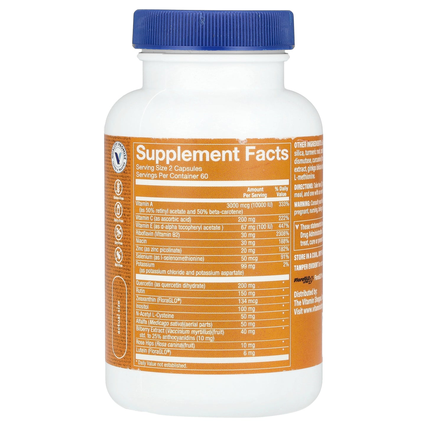 The Vitamin Shoppe, Opti-Vue with FloraGLO Lutein, 120 Capsules