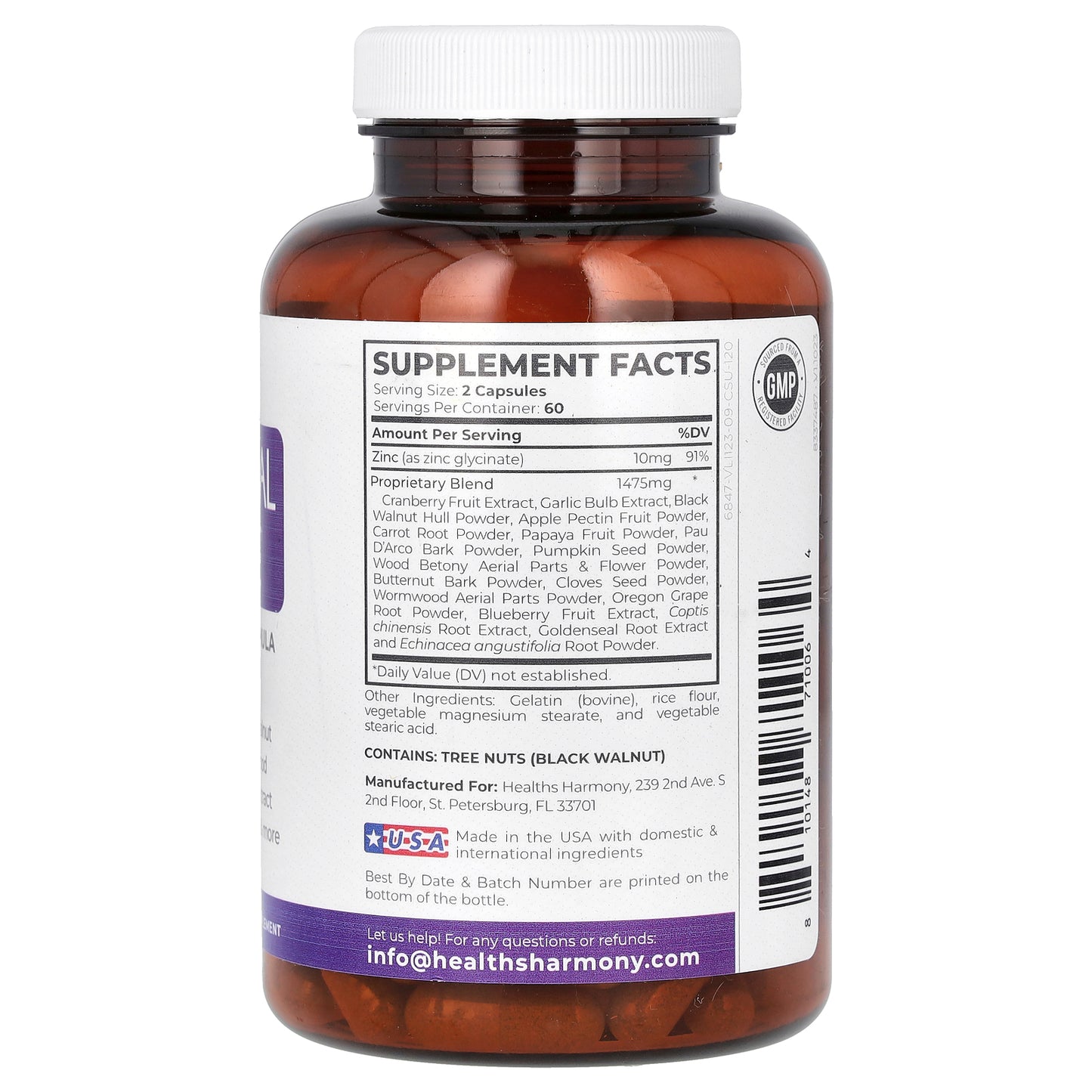 Healths Harmony, Intestinal Cleanse, 120 Capsules