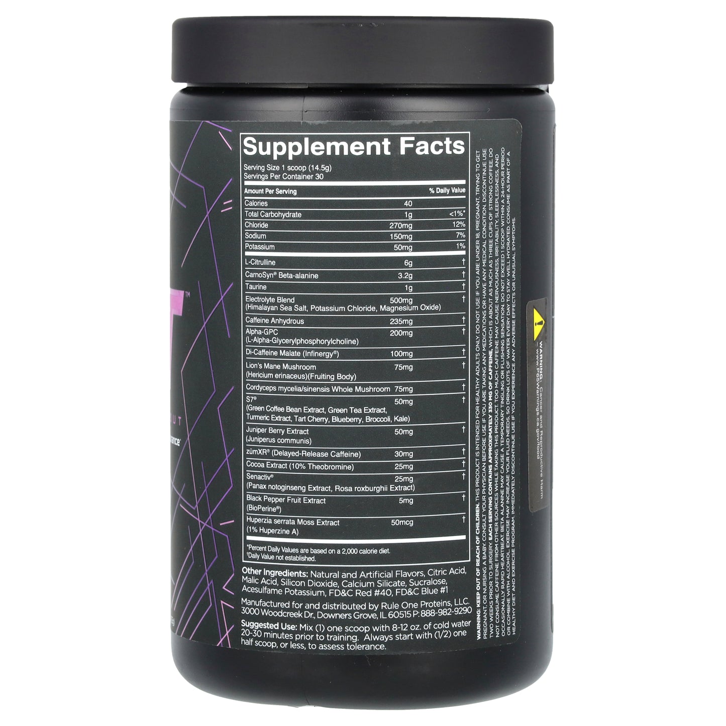Rule One Proteins, preLIFT, Pre-Workout, Wild Grape, 15.3 oz (435 g)