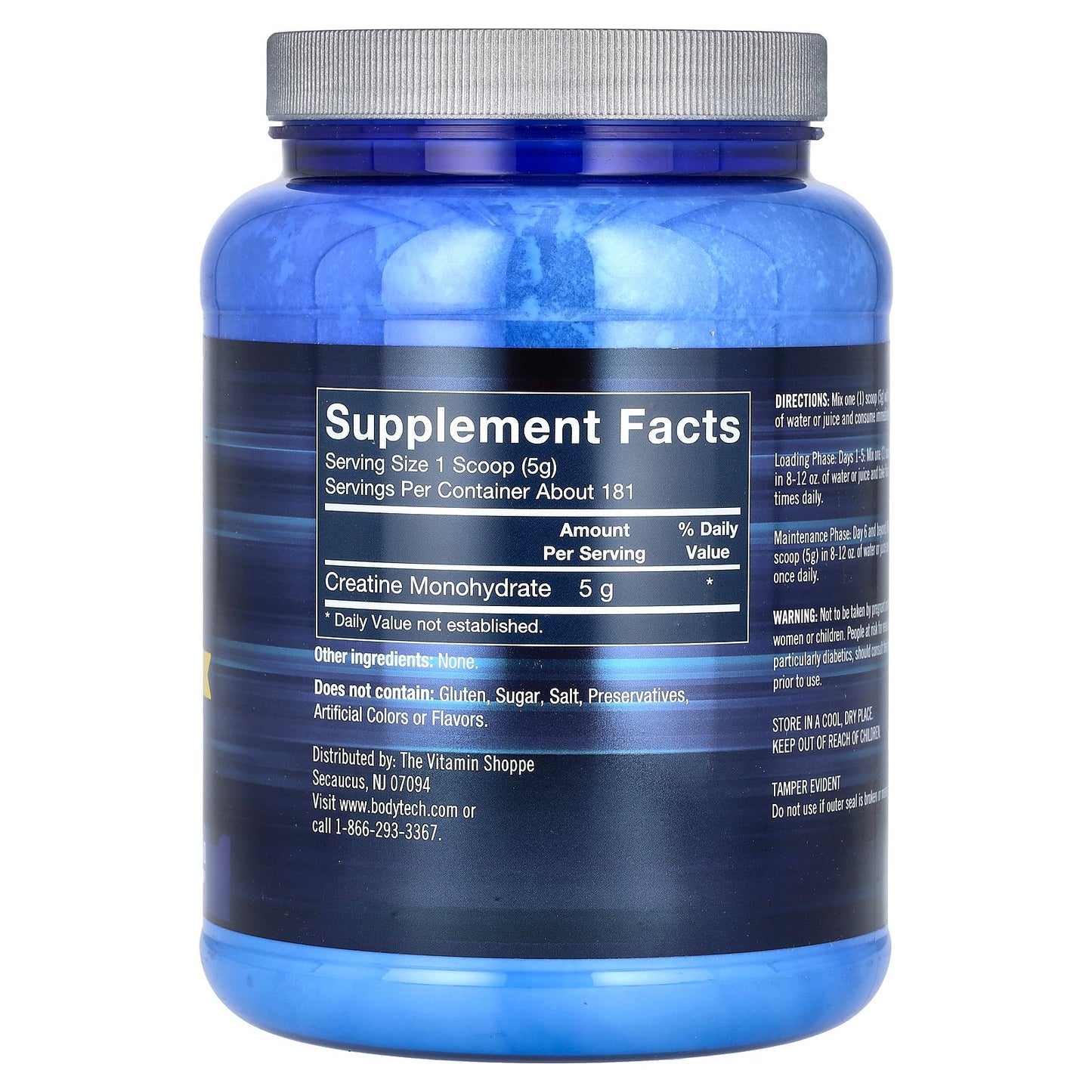 BodyTech, 100% Pure Creatine Monohydrate, Unflavored, 31.9 oz (905 g)