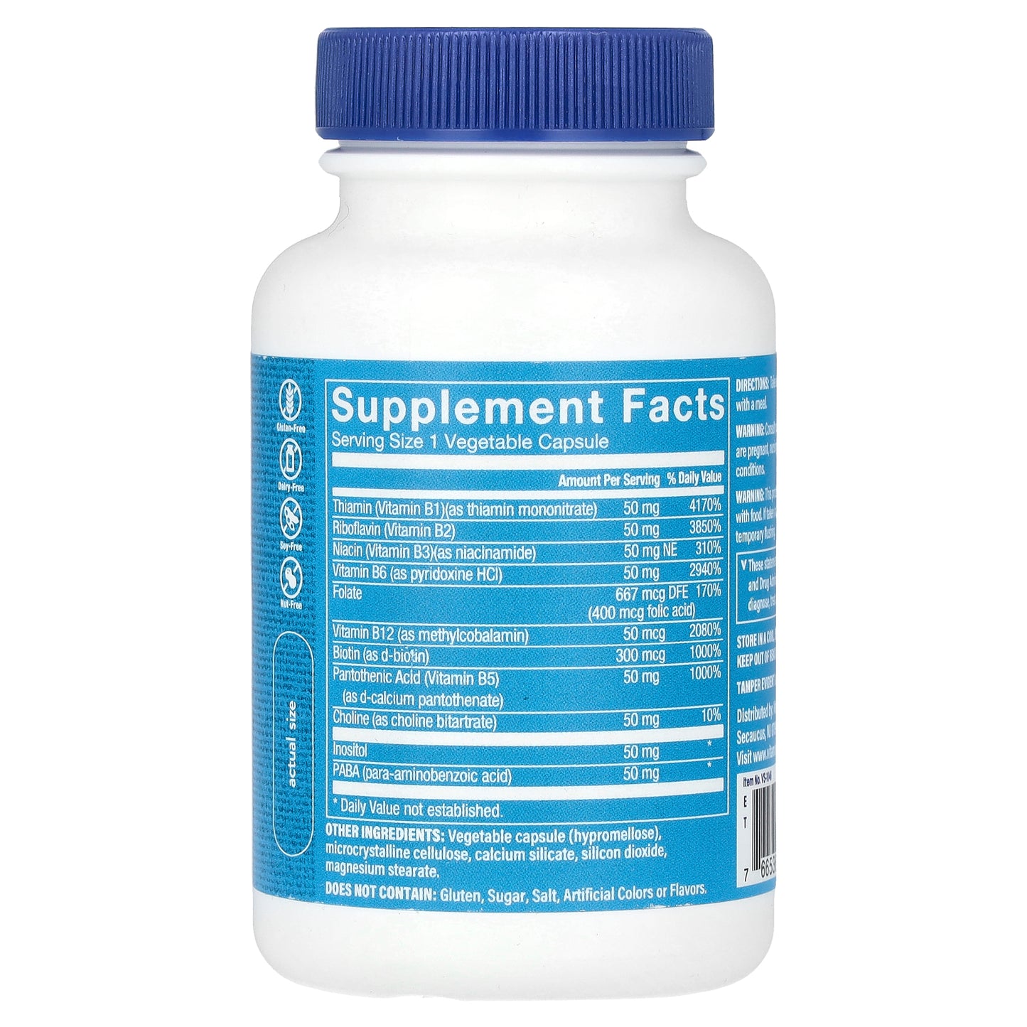 The Vitamin Shoppe, B-Complex 50, 100 Vegetable Capsules