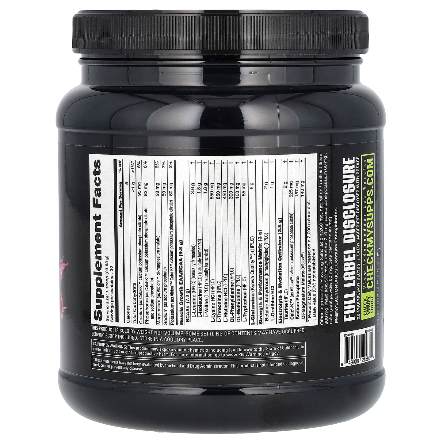NutraBio, Intra Blast, Intra Workout Amino Fuel, Cherry Limeade, 1.56 lb (709 g)