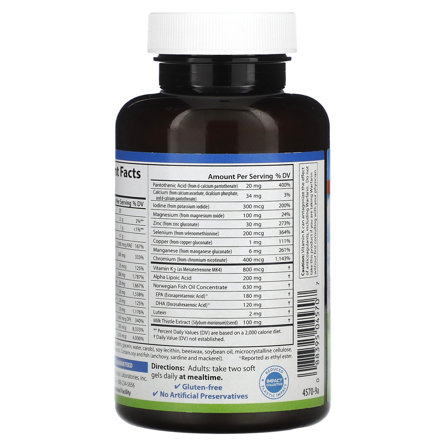 Carlson, Nutra-Support™, Diabetes, 60 Soft Gels