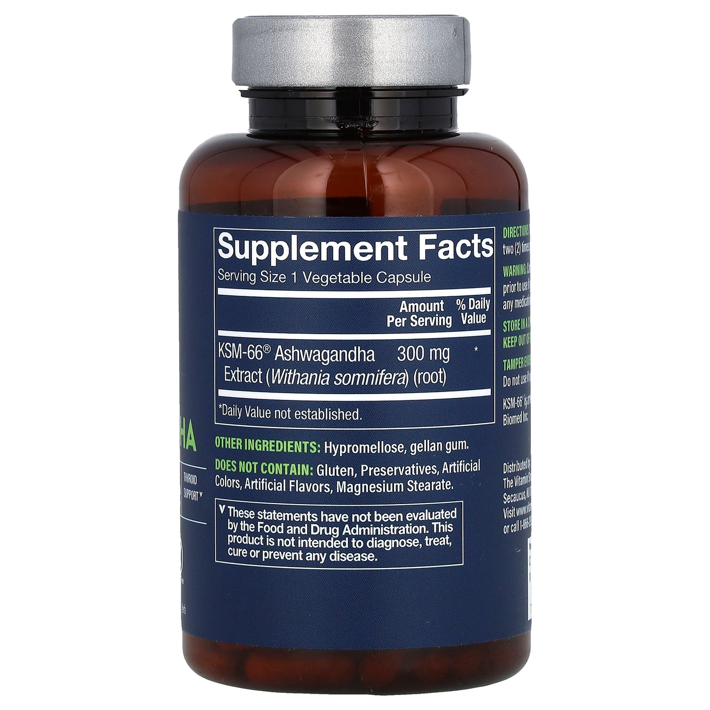 Vthrive, KSM-66 Ashwagandha, 120 Vegetable Capsules (300 mg per Capsule)