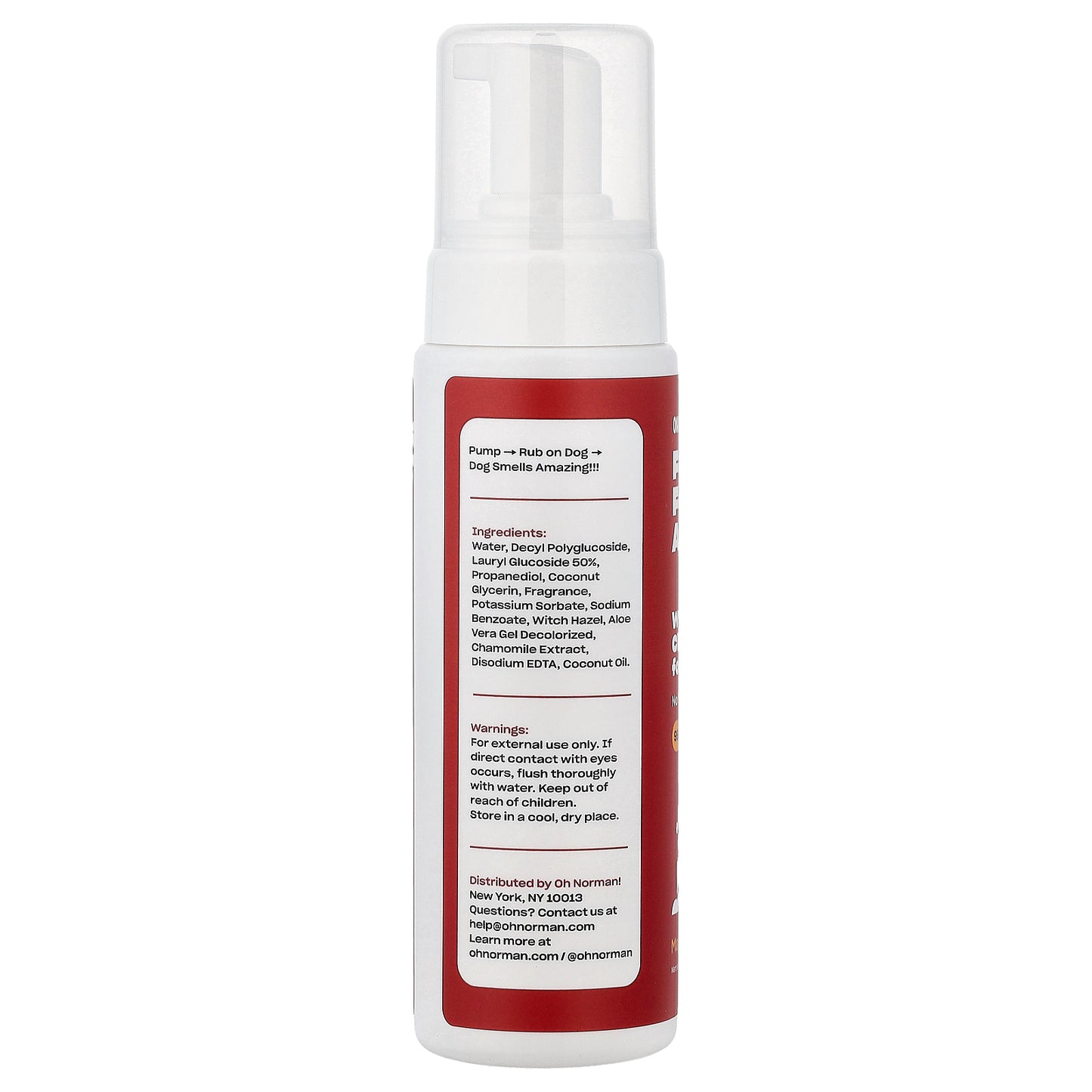 Oh Norman, Waterless Cleanser For Dogs, Magic Mandarin, 7.1 fl oz (209.9 ml)