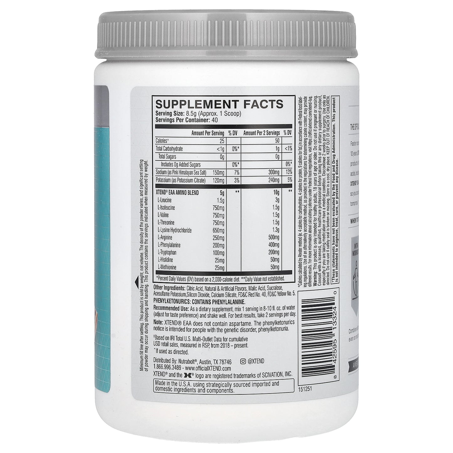 XTEND, EAA, Blood Orange, 12 oz (340 g)