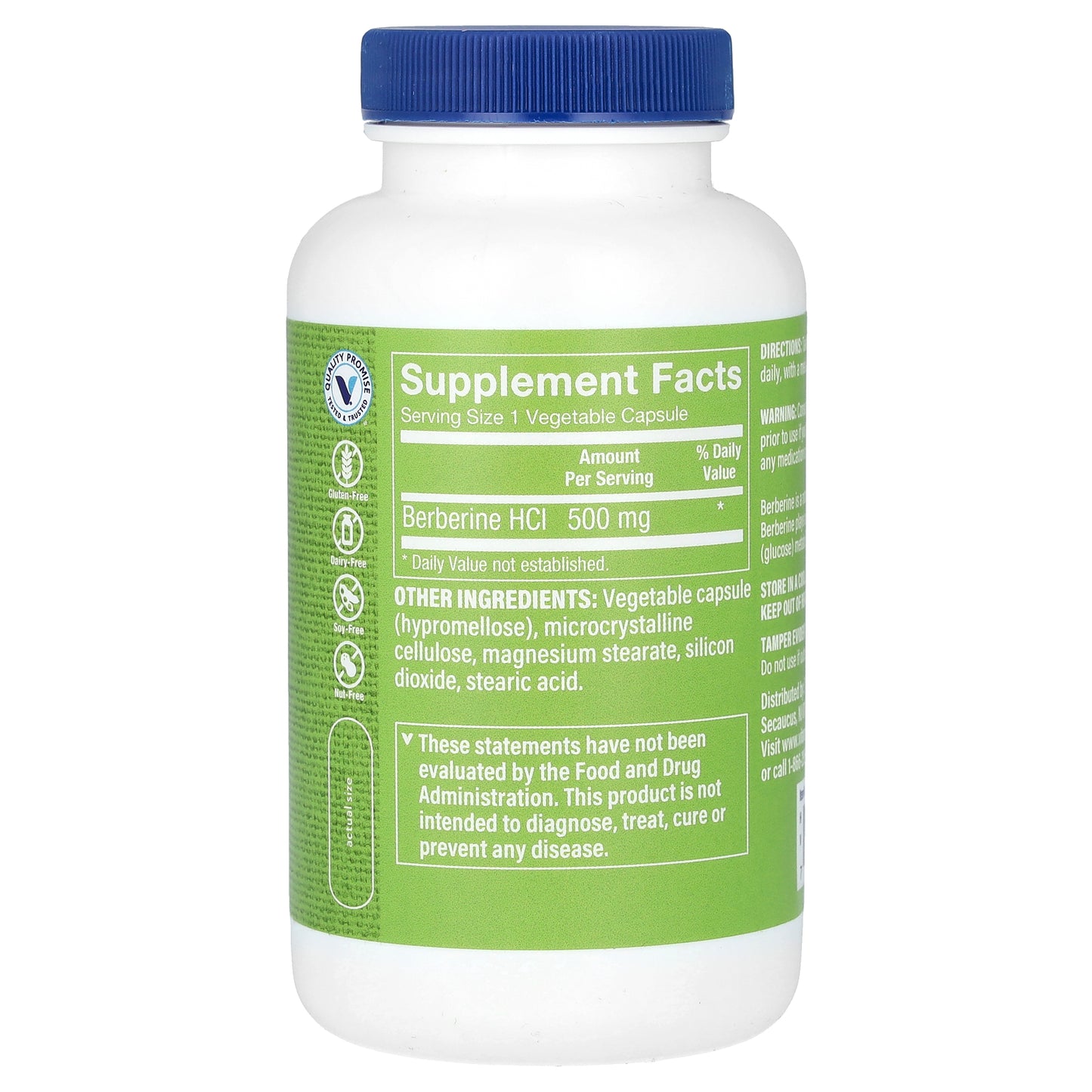 The Vitamin Shoppe, Berberine HCI, 500 mg, 120 Vegetable Capsules